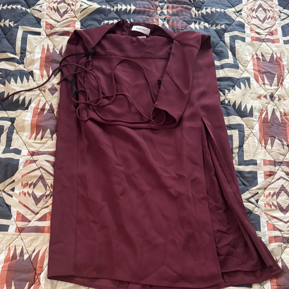 Babaton (Aritzia) Burgundy Sleeveless Top